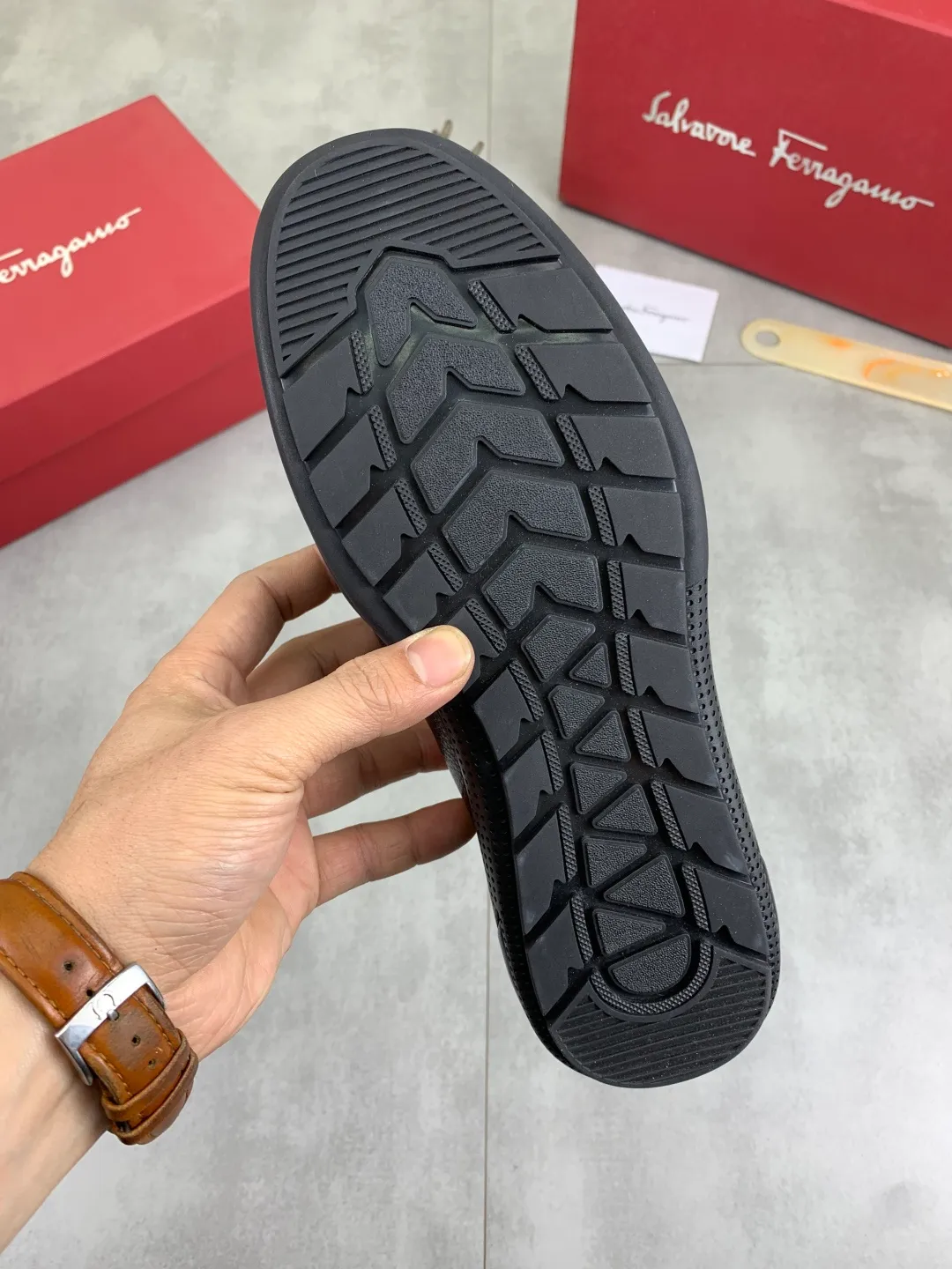 Men's Men's Shoes 💰P380💰【New Style】Water-dyed Pigli 🆘【Salvatore Ferragamo】Men's latest casual beanie shoes! Available at counters simultaneously! The fabric is made of specially imported original calfskin, and the interior is made of imported water-dyed pigskin. It is absolutely luxurious and leads the fashion trend. Matching code: 38-45 black optional